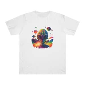 Unisex Deluxe T-shirt Psychedelic Alien