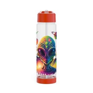 Infuser Water Bottle Psychedelic Alien