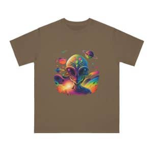 Organic Unisex Classic T-Shirt Psychedelic Alien