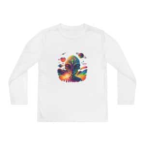 Youth Long Sleeve Competitor Tee Psychedelic Alien