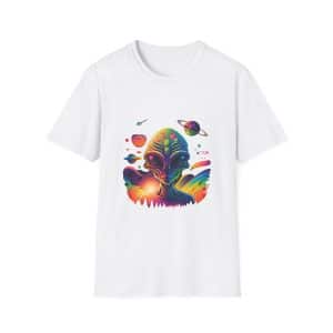 Unisex Softstyle T-Shirt Psychedelic Alien