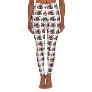 Women's Casual Spandex Leggings (AOP) Psychedelic Alien