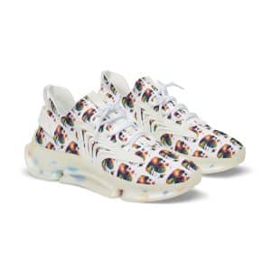 Men's Mesh Sneakers Psychedelic Alien