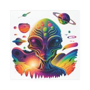 Car Magnets Psychedelic Alien