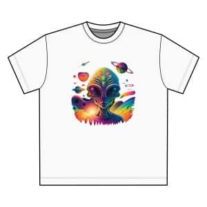 Unisex Freestyler Dry Handfeel Heavy Tee Psychedelic Alien