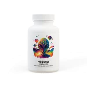 Probiotics Supplement (60 Capsules) Psychedelic Alien