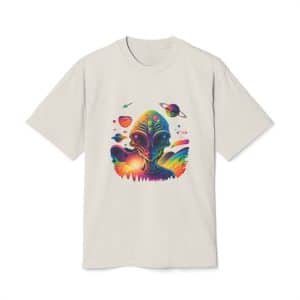 Unisex Heavy Faded Tee Psychedelic Alien