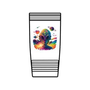 Insulated Tumbler, 20oz Psychedelic Alien