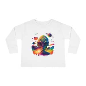 Toddler Long Sleeve Tee Psychedelic Alien