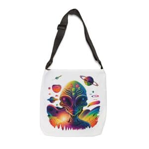 Adjustable Tote Bag (AOP) Psychedelic Alien