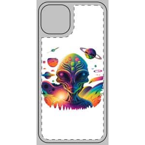 Phone Skin Psychedelic Alien