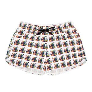 Women's Casual Shorts (AOP) Psychedelic Alien