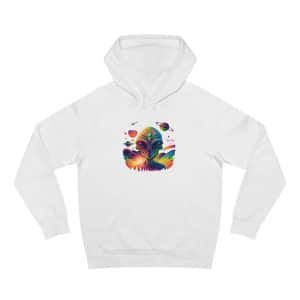 Unisex Supply Hoodie Psychedelic Alien