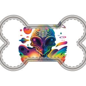 Aluminum Ornaments (Multi-shape) Psychedelic Alien