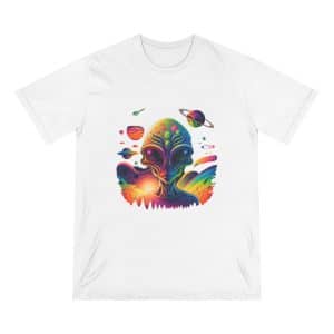 Organic Staple T-shirt Psychedelic Alien