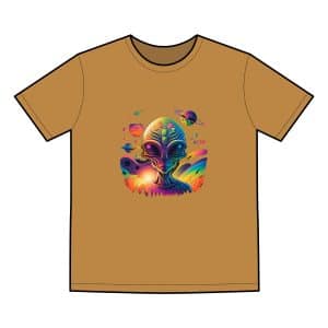 Men's Staple Faded Tee Psychedelic Alien