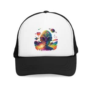 Mesh Cap Psychedelic Alien