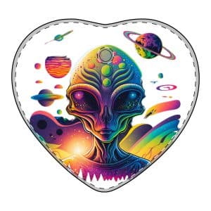 Acrylic Ornaments (Multi-shape) Psychedelic Alien