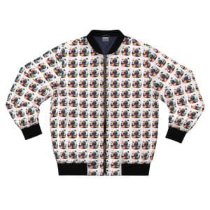 Men's Bomber Jacket (AOP) Psychedelic Alien