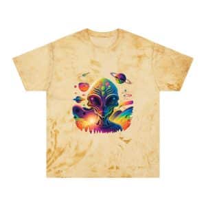 Unisex Color Blast T-Shirt Psychedelic Alien