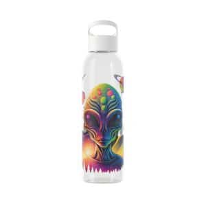 Sky Water Bottle Psychedelic Alien