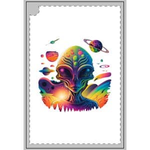 Golf Towels Psychedelic Alien