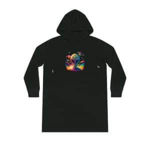 Streeter Hoodie Dress Psychedelic Alien