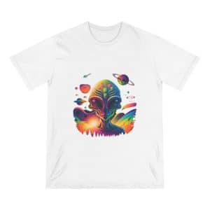 Organic Staple T-shirt Psychedelic Alien