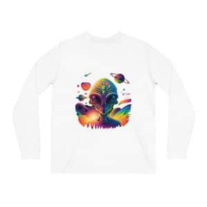 Unisex Shifts Dry Organic Long Sleeve Tee Psychedelic Alien