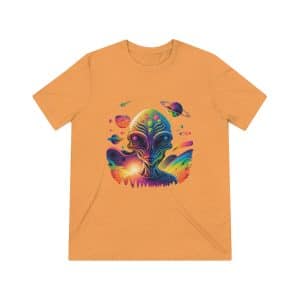 Unisex Triblend Tee Psychedelic Alien