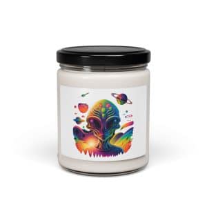 Scented Soy Candle, 9oz Psychedelic Alien