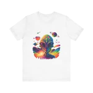 Unisex Jersey Short Sleeve Tee Psychedelic Alien