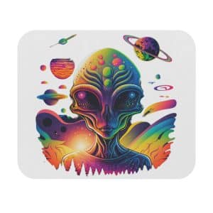 Mouse Pad (Rectangle) Psychedelic Alien