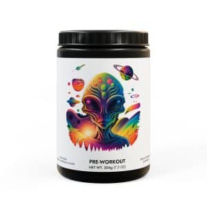 Pre-Workout Supplement, Fruit Punch (204g, 7.1oz) Psychedelic Alien Psychedelic Alien