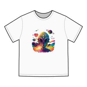 Unisex ComfortWash® Garment-Dyed T-Shirt Psychedelic Alien