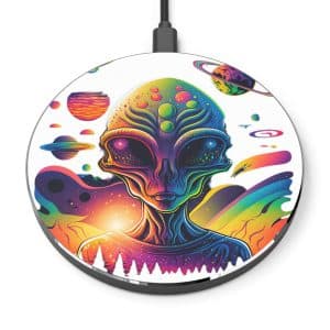 Wireless Charger Psychedelic Alien