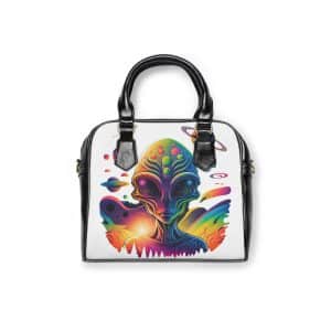 Shoulder Handbag Psychedelic Alien