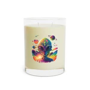 Scented Candle - Full Glass, 11oz Psychedelic Alien