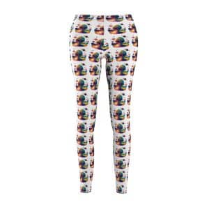 Women's Cut & Sew Casual Leggings (AOP) Psychedelic Alien