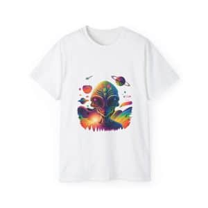 Unisex Ultra Cotton Tee Psychedelic Alien