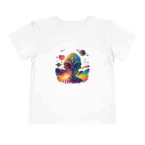 Toddler Short Sleeve Tee Psychedelic Alien