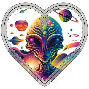 Acrylic Ornament Psychedelic Alien