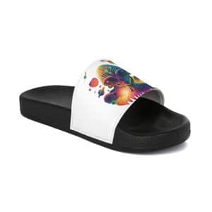 Women's Slide Sandals Psychedelic Alien