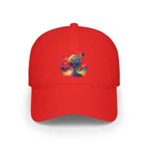 Low Profile Baseball Cap Psychedelic Alien