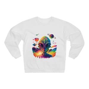 Unisex Crew Neck Sweatshirt (EU) Psychedelic Alien