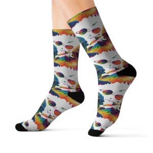 Sublimation Socks Psychedelic Alien