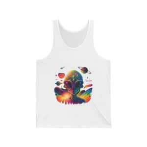 Unisex Jersey Tank Psychedelic Alien