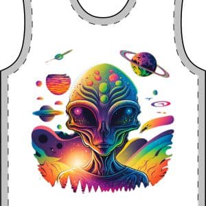 Women's T-Shirt (AOP) Psychedelic Alien