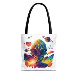 Tote Bag (AOP) Psychedelic Alien