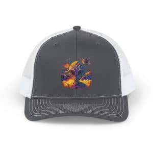 Snapback Trucker Cap Psychedelic Alien